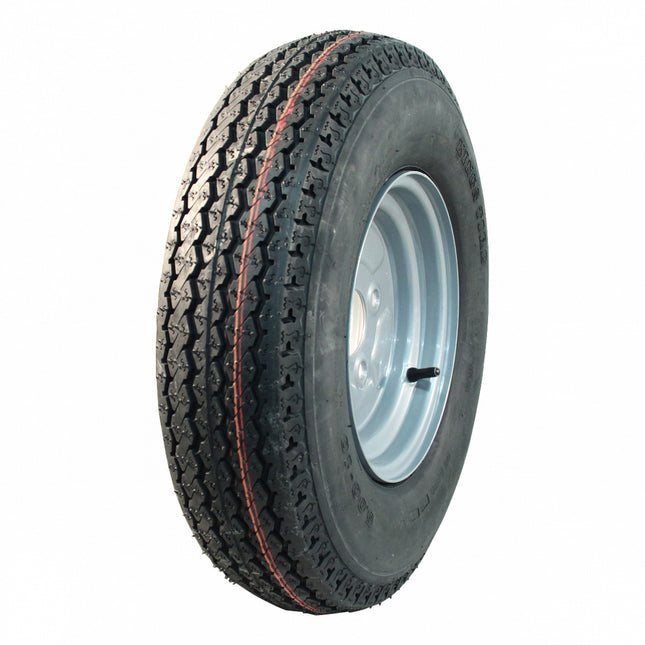 Cantonal Komplettrad - Reifen 4.50-10 + Felge - Opel Pitch: 4x100 - 6PR - Tragfähigkeit 325 kg - Nabendurchmesser 60 mm