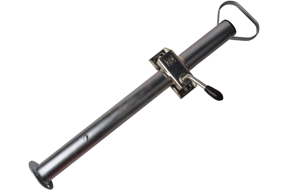 Cantonal Komplettset mit Stahlstützfuß und Klemme - 48 mm Rohrdurchmesser - inklusive Befestigungsmaterial