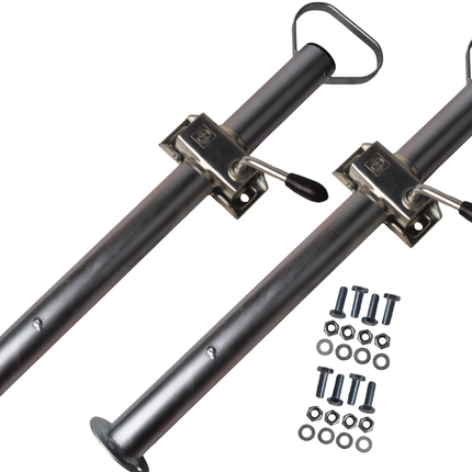 Cantonal Komplettset Stahlstützen 48 mm - inklusive Klemmen und Befestigungsmaterial