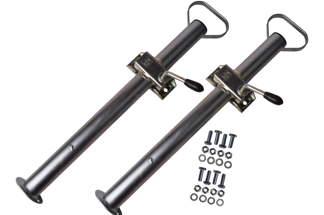 Cantonal Komplettset Stahlstützen 48 mm - inklusive Klemmen und Befestigungsmaterial