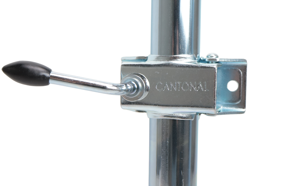 Cantonal Komplettset Stahlstützen 48 mm - inklusive Klemmen und Befestigungsmaterial