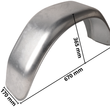 Cantonal Kotflügel 12 Zoll - 670x170x365 mm