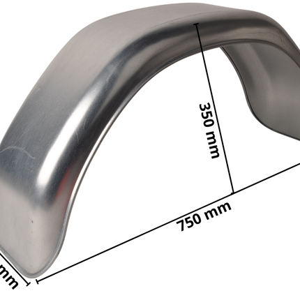 Cantonal Kotflügel 13/14/15 Zoll – 750×220×350 mm – rund