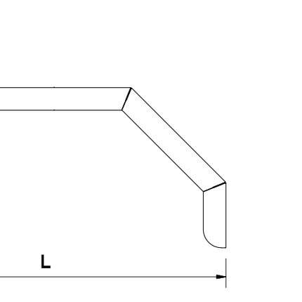 Cantonal Kotflügel halb links 395x220x362 mm