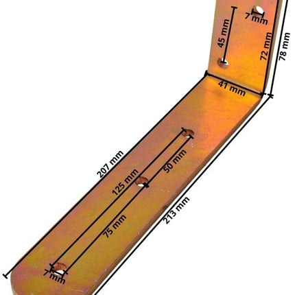 Cantonal Kotflügelhalterung - 213x41x78 mm