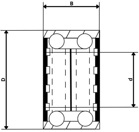 Cantonal Kugellager - 6303 2RS - 47x17x14 mm