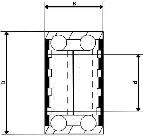 Kugellager Rillenkugellager NR. 6304 2RS 20 x 52 x 15 mm Kugellager Rillenkugellager NR. 6304 2RS 20 x 52 x 15 mm