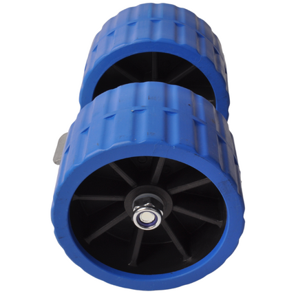 Cantonal Kunststoffrollensatz - blau - 74x120 mm auf Kippblock 30 mm