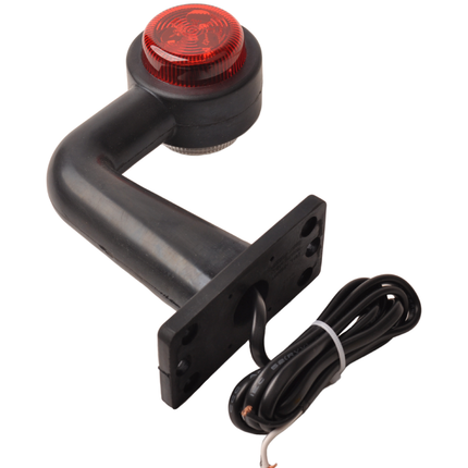 Cantonal LED Begrenzungsleuchte rechtwinklig rot/weiß - links