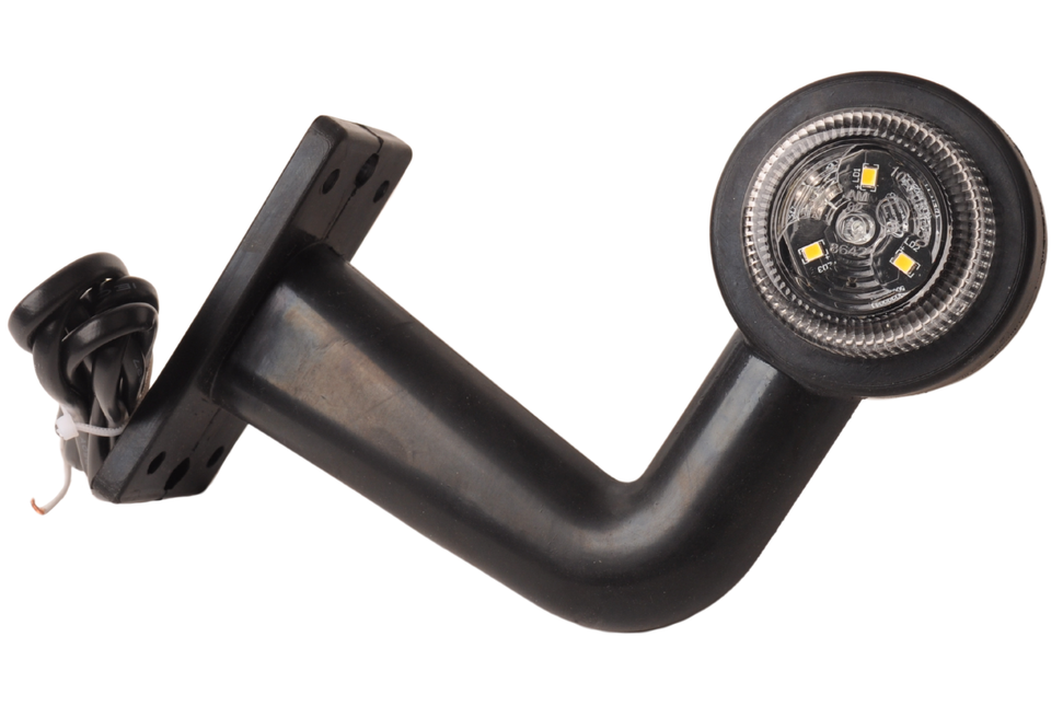 Cantonal LED Begrenzungsleuchte rechtwinklig rot/weiß - links