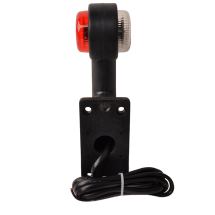 Cantonal LED Begrenzungsleuchte rechtwinklig rot/weiß - links