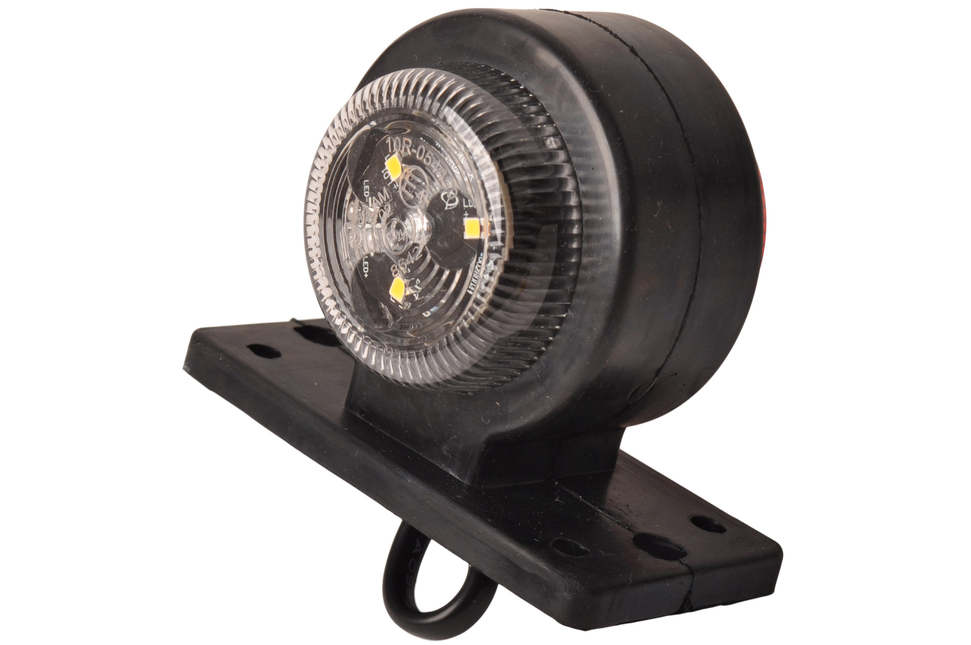 Cantonal LED Begrenzungsleuchte rot/weiß 40x90x75 mm