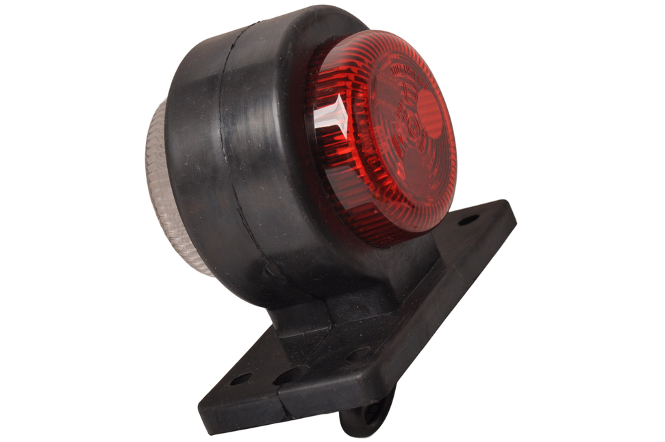 Cantonal LED Begrenzungsleuchte rot/weiß 40x90x75 mm