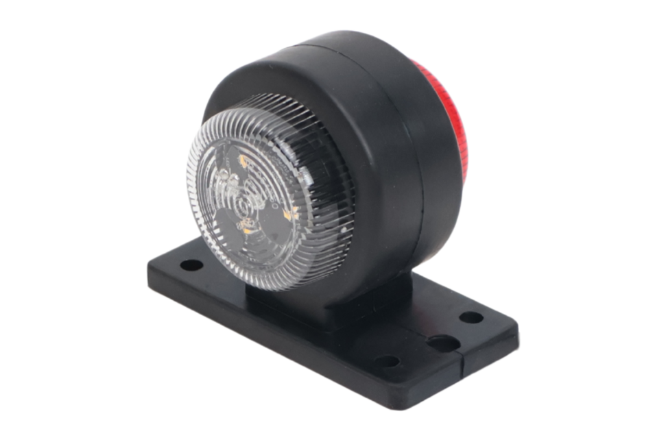 Cantonal LED Begrenzungsleuchte rot/weiß 40x90x75 mm