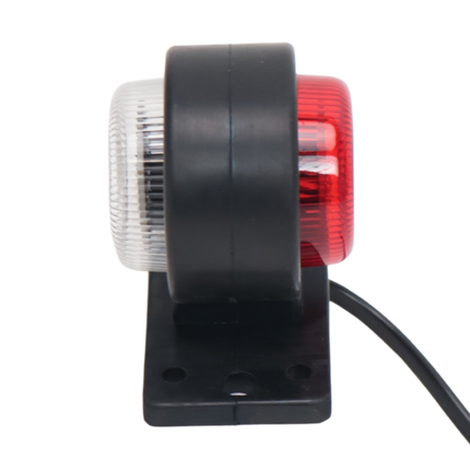 Cantonal LED Begrenzungsleuchte rot/weiß 40x90x75 mm