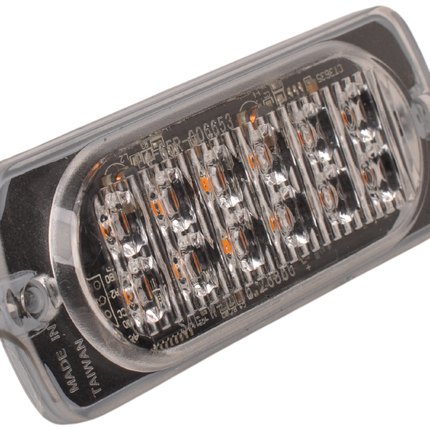 Cantonal LED-Notleuchte orange - Abmessungen 113x42x12 mm - 12 Leds