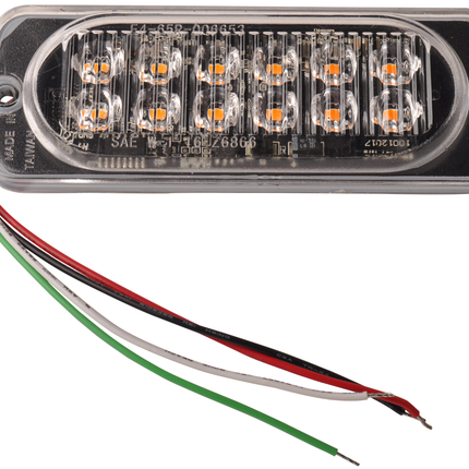 Cantonal LED-Notleuchte orange - Abmessungen 113x42x12 mm - 12 Leds