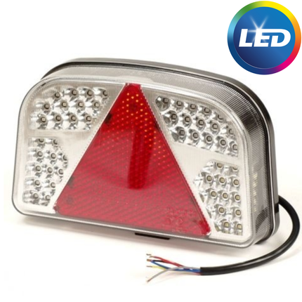Cantonal LED Rückleuchte mit 56 LEDs - links - 244x149x48 mm