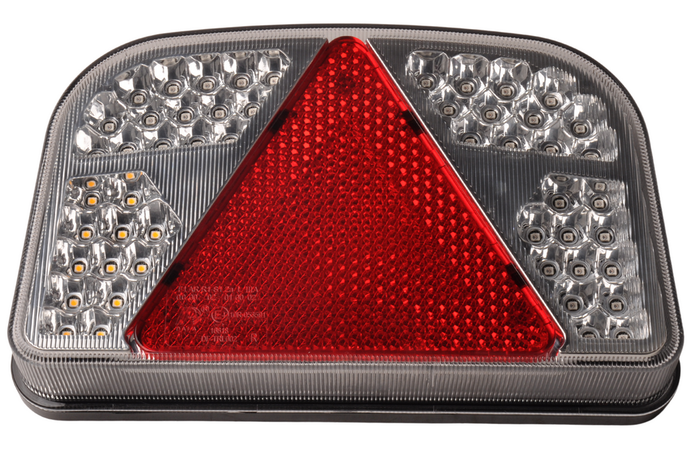 Cantonal LED Rückleuchte mit 56 LEDs - rechts - 244x149x48 mm