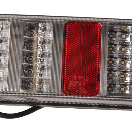 Cantonal LED Rückleuchte mit allen Funktionen und mit separaten Kabeln anschließbar - 228x106x55 mm rechts