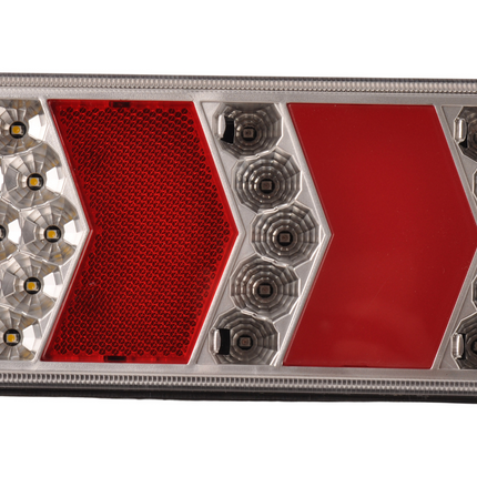 Cantonal LED Rückleuchte  rechts - 230x105x40 mm - inklusive Rückfahrscheinwerfer und Rückstrahler