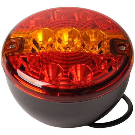 Cantonal LED-Rückleuchte rund 140x80 mm