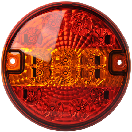 Cantonal LED Rückleuchte rund flach 140x35 mm - lose Kabelverbindung