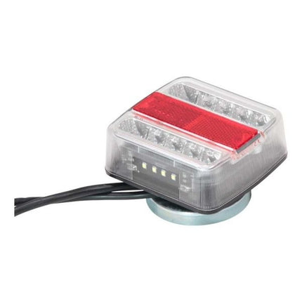 Cantonal LED Rückleuchten Set auf Magneten mit 12 Meter Hauptkabel - 7-polig - ideal für Bootstrailer