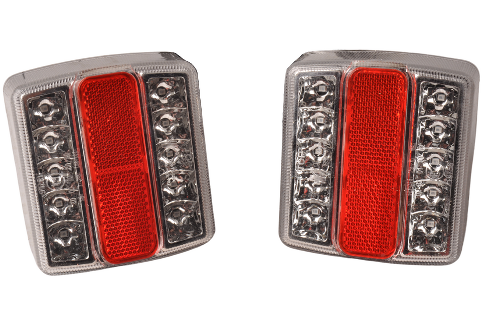 Cantonal LED-Rückleuchten Set mit Magneten mit 7,5 Meter Hauptkabel - 7-polig - ideal für Bootstrailer