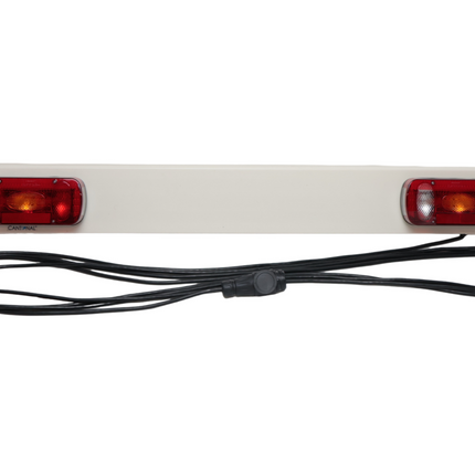 Cantonal Lichtleiste für Anhänger - 150 cm breit - 13-poliger Stecker an 9 Meter Kabelsätze