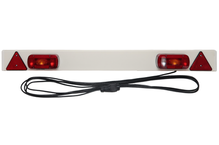 Cantonal Lichtleiste für Anhänger - 150 cm breit - 13-poliger Stecker an 9 Meter Kabelsätze