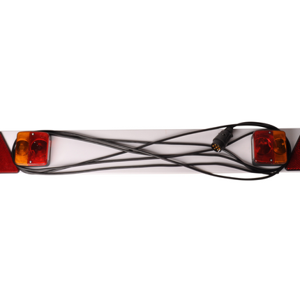 Cantonal Lichtleiste Kunststoff für Anhänger - Länge 137 cm - 6 Meter Hauptkabel - 7-poliger Anschluss - Plug & Play