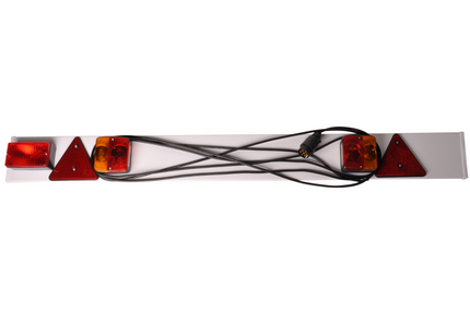 Cantonal Lichtleiste Kunststoff für Anhänger - Länge 137 cm - 6 Meter Hauptkabel - 7-poliger Anschluss - Plug & Play