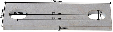 Cantonal Montageplatte 100x30x6 mm