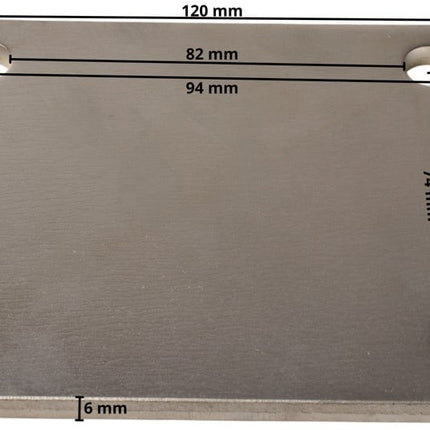Cantonal Montageplatte 120x100x6 mm
