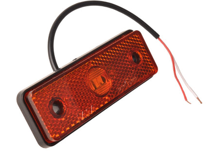 Cantonal Orange/gelbe Begrenzungsleuchte 100×34,5×21 mm – inklusive 10 cm zweiadriges Kabel