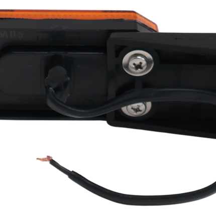 Cantonal Orange/gelbe Begrenzungsleuchte auf Montagesockel - 10 cm 2-adrige lose Litze - Glühlampe