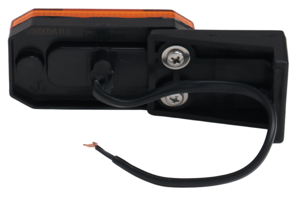 Cantonal Orange/gelbe Begrenzungsleuchte auf Montagesockel - 10 cm 2-adrige lose Litze - Glühlampe
