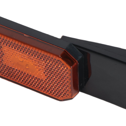 Cantonal Orange/gelbe Begrenzungsleuchte auf Montagesockel - 10 cm 2-adrige lose Litze - Glühlampe