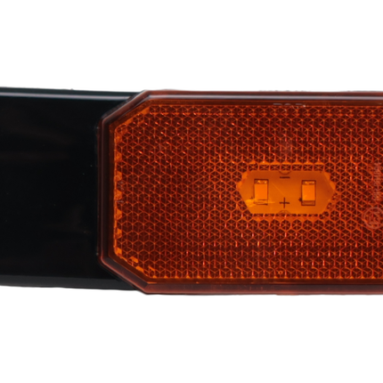 Cantonal Orange/gelbe Begrenzungsleuchte auf Montagesockel - 10 cm 2-adrige lose Litze - Glühlampe
