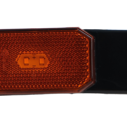 Cantonal Orange/gelbe Begrenzungsleuchte auf Montagesockel - 10 cm 2-adrige lose Litze - Glühlampe