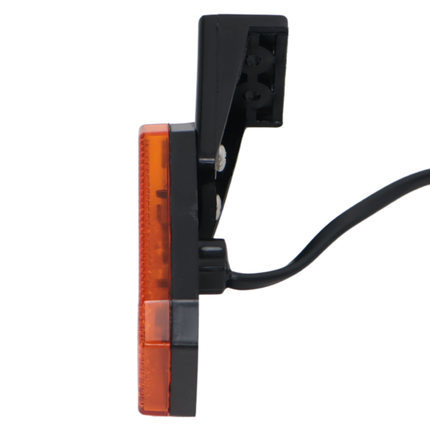 Cantonal Orange/gelbe Begrenzungsleuchte auf Montagesockel - 10 cm 2-adrige lose Litze - Glühlampe