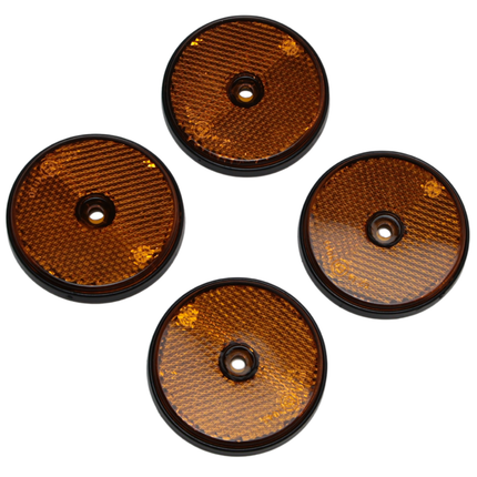 Cantonal Orange/gelber Cantonal-Reflektor 60 mm Schraublöcher rund