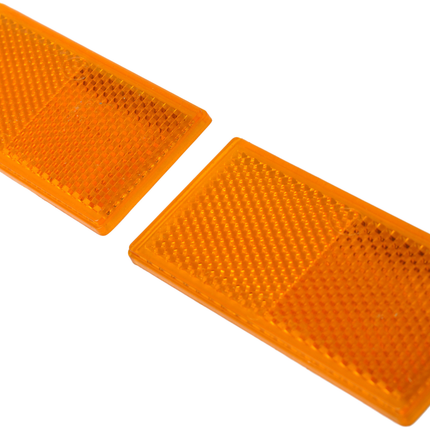 Cantonal Orange/gelber Reflektor 82x36 mm selbstklebend