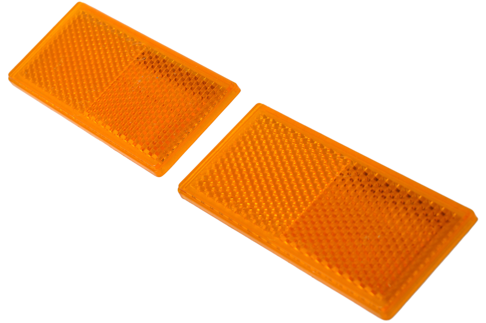 Cantonal Orange/gelber Reflektor 82x36 mm selbstklebend