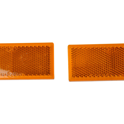 Cantonal Orange/gelber Reflektor 82x36 mm selbstklebend