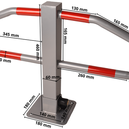 Cantonal Parkplatzsperre 465x750 mm - inklusive reflektierendem Band