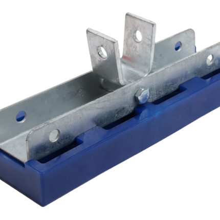Cantonal Prallschutz auf Halter - verstellbar - blau - 300x100x30 mm