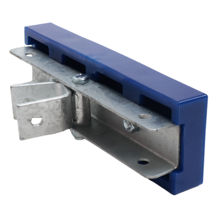 Cantonal Prallschutz auf Halter - verstellbar - blau - 300x100x30 mm