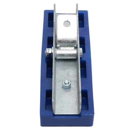 Cantonal Prallschutz auf Halter - verstellbar - blau - 300x100x30 mm